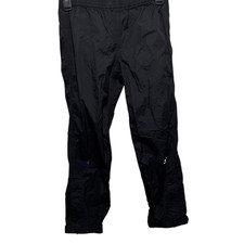 Marmot Kids Black Ripstop Rain Pants Size Medium 8 Hiking Outdoor Waterproof