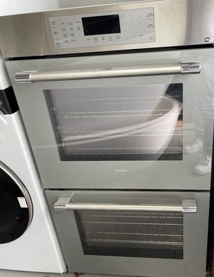 THERMADOR MASTERPIECE DOUBLE WALL OVEN 30  IN GRAY GLASS #ME302YP