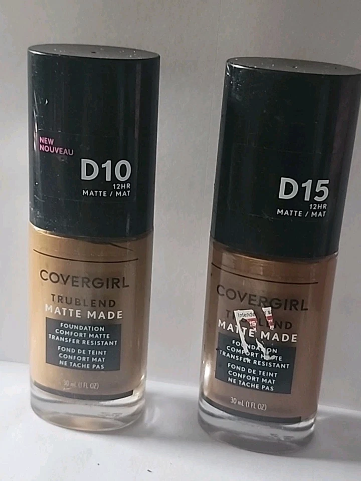 2 Covergirl Trublend Mat Foundation #D10 Golden Car/D15 Warm Tawny - Image 2 of 2