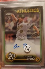 2024 Topps Chrome - Rookie Autographs Osvaldo Bido #RA-OBI (AU, RC) Athletics