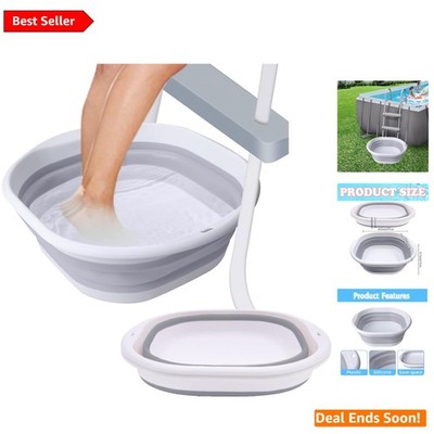 Portable Collapsible Foot Bath Basin - Ideal for Pools & Outdoor Adventures