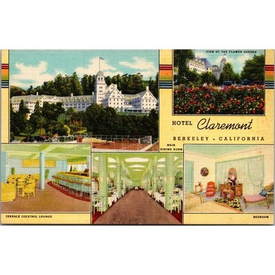 Hotel Claremont Ashby & Claremont Avenues Berkeley CA Vintage Postcard SP5-5