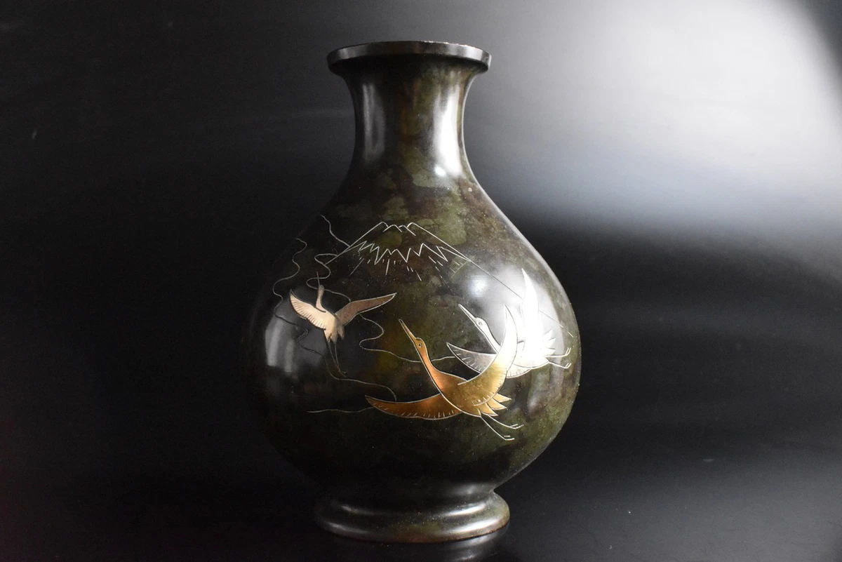 铜日本古董花瓶| eBay