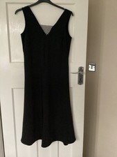 BNWT Ladies Size 10 Autograph Black Sleeveless Long Length Evening Dress