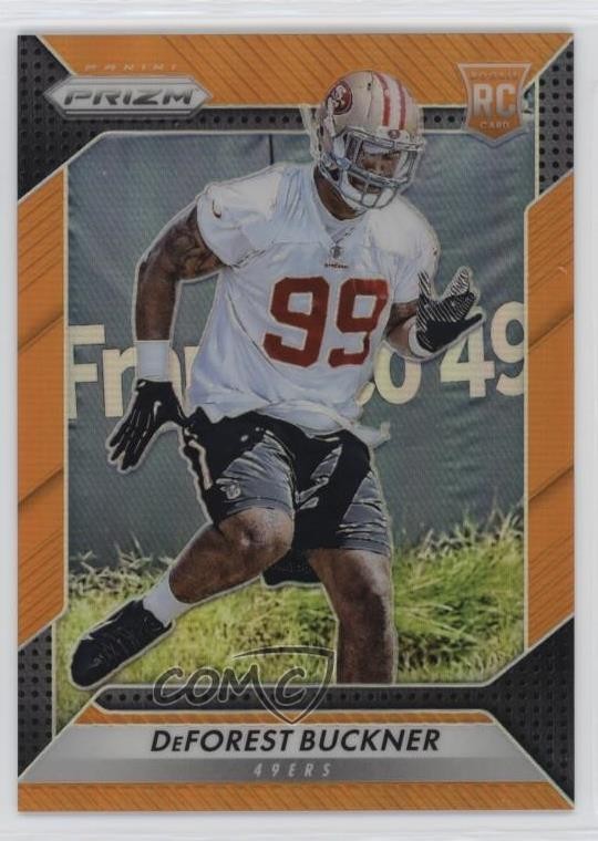 2016 Panini Prizm Rookie Orange Prizm 213/299 DeForest Buckner #203 6w8