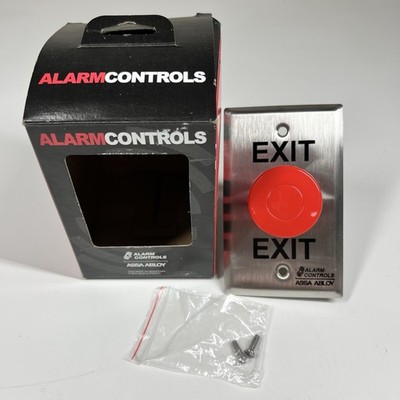 ASSA ABLOY Alarm Controls EB-1 Red 1.5  Mushroom Exit Button Momentary Switch