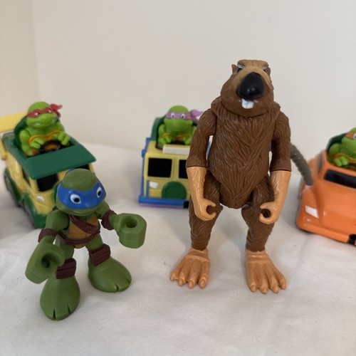 Lot of TMNT Teenage Mutant Ninja Turtles Cars & Figures Splinter - Picture 2 of 6