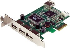 4 Port PCI Express Low Profile High Speed USB Card - Pcie USB 2.0 Card - PCI-E U