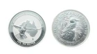 Lot 2 1 Oz Silver Rounds 2002 Australia 1 Dollar - 1990 Australia 1 Dollar *448