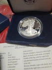 2010 W .999% Silver American Eagle Proof Dollar In Original PackagingWith COA