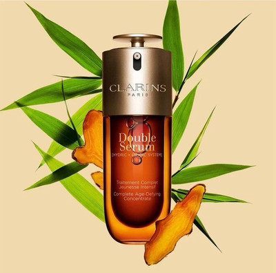 Clarins Double Serum Age-Defying Face Serum, 22 Plant Extracts, 50 mL/1.7