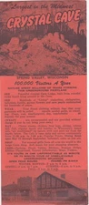 1950's Crystal Cave Spring Valley Wisconsin Brochure