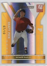 2004 Donruss Elite Extra Edition Draft Pick 7/10 Homer Bailey Rookie RC 0o48