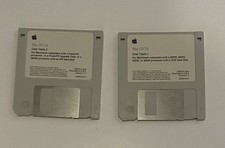 Apple Mac OS 7.6 - Disk Tools Software Disk 1  2 3.5" Floppy Disks 1987 
