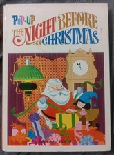 THE NIGHT BEFORE CHRISTMAS Pop-Up Random House Used - 2 Popups Damaged 
