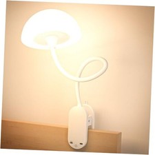 Rechargeable Clip On Lamp, Cordless Touch Control Desk Lamp with RGB White