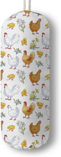 Funny Chickens Plastic Bag Holder, Reusable Grocery Bag Organizer Wall Mount,Cut