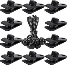 Tarp Clips Heavy Duty Lock Grip, 20 Pack Tarp Clamps, Shade Cloth Clips Fastener