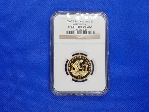 2009-S $1 Sacagawea Agriculture Dollar COIN NGC PF69 Ultra Cameo NATIVE AMERICAN