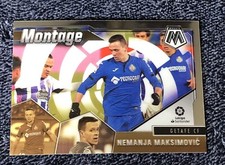 2021 panini mosaic soccer laliga Nemanja Maksimovic Montage Prizm No. 13 