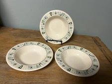 MCM Atomic STARBURST Taylorstone Cathay 6" BERRY BOWLS Set of 3 Geometric