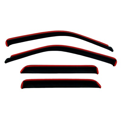 AVS Front & Rear In-Channel Smoke Window Ventvisors for Tahoe Yukon Escalade