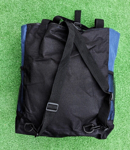 Marineblau/schwarz Multifunktionale Canvas Beuteltasche/Schultertasche Rucksack Tragetasche Neu - Bild 3 von 5