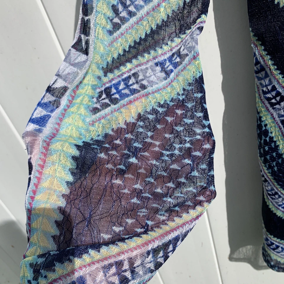 Vestido Fire Los Angeles Manga Larga Bodycon Semi Transparente Forrado Malla Para Mujer Talla XS Foto 4 de 4