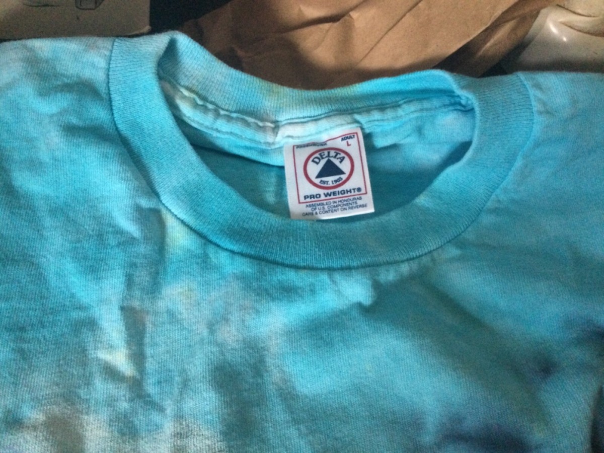 Vintage Sun Moon Tie Dye T-Shirt L 1995 Tammy Schatz Not