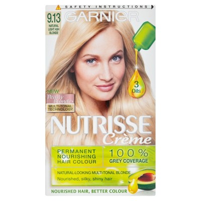 Garnier Nutrisse 9 13 Light Ash Blonde Permanent Hair Dye Ebay