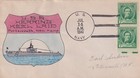 1941 Uss Herring Ss-233 Keel Laid to Portsmouth, Nh Gow Ng Cachet (N9571)