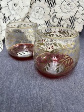 Ganz CANDLE Round Holly Christmas Tea Lite Gl...