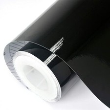 Black Gloss Vinyl Car Wrap Film Sticker Air Bubble Free