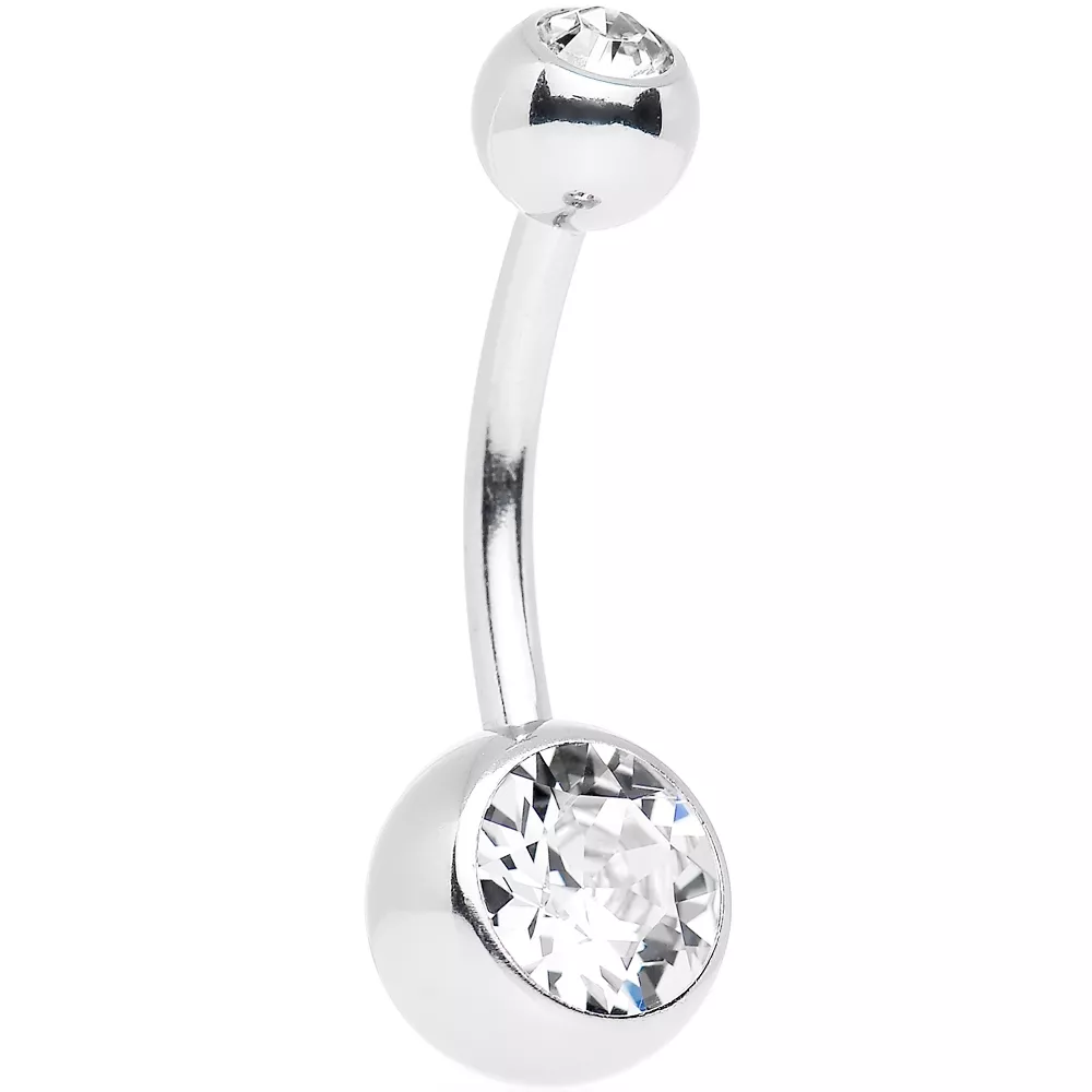 High belly button piercing deals