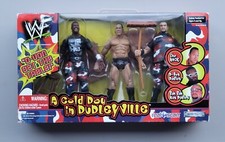 wwe wwf ljn classic superstars 3 pack d-von, the rock & buh buh ray figures