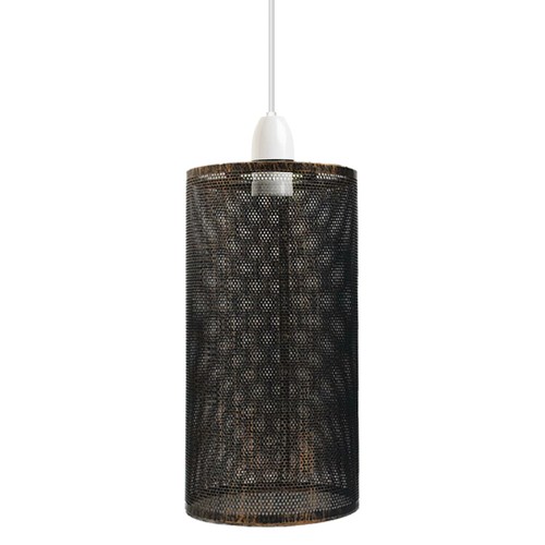 Metal Cylinder Easy Fit Lampshade Ceiling Pendant Light Shade Wire Cage Lighting - Picture 80 of 150