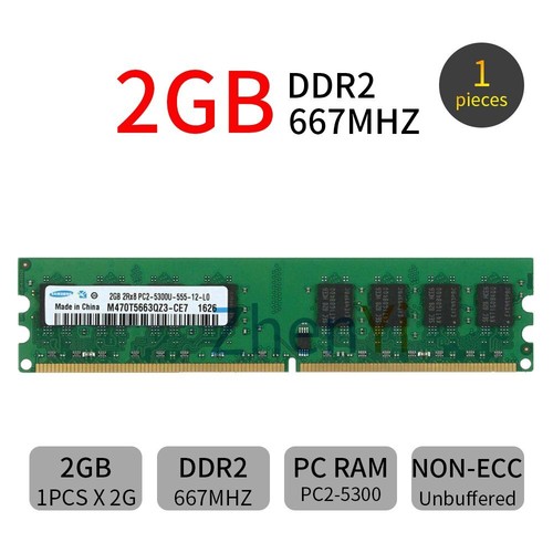16GB 8GB 4GB 2GB DDR2 533 667 800MHz PC2 Desktop RAM Memory New For Samsung LOT - Picture 22 of 27