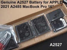 OEM A2527 11.45V 8693mAh battery for APPLE MacBook Pro 16" 2021 A2485 USED