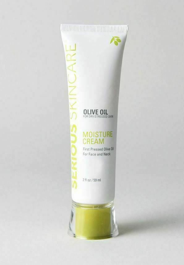 Serious Skincare Olive Oil Moisture Cream for Face and Neck 2 oz Tube - Sealed