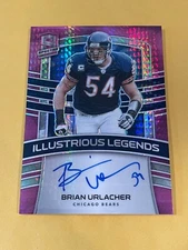 2021 Panini Spectra Brian Urlacher Illustrious Legends Neon Pink Auto /8 MD686
