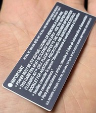 1 SUPER NINTENDO SNES MADE IN MEXICO GAME PAK CARTRIDGE CAUTION STICKER LABEL