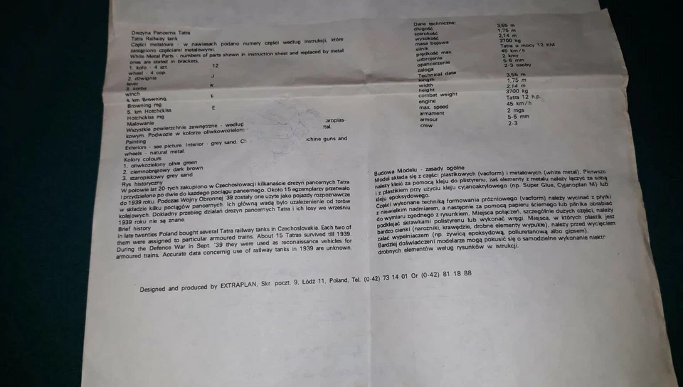 Tatra automotrice ferroviaria 1/35 kit GPM vacuform+metallo. Usato. No box - Immagine 4 di 4