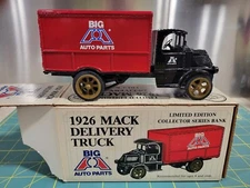 Big A Auto Parts 1926 Mack Delivery Truck. New in Original Box. Limited Edition.