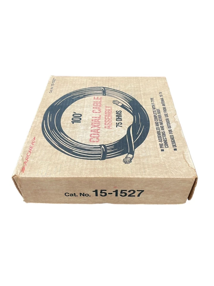 RadioShack Archer Cat# 15-1527 Pre-Assembled 100’ 75 Ohm Coaxial Cable Assembly - Image 4 of 4