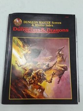 DUNGEON MASTER SCREEN  MASTER INDEX 9504 Dungeons  Dragons 1995 100 COMPLETE 