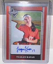 2024 Leaf Lone Star Softbol Texas Teagan Kavan Autógrafo Naranja #d/99
