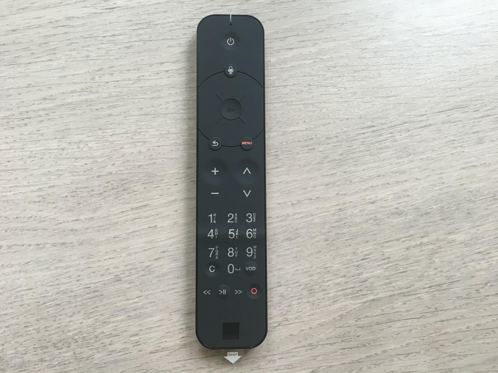 Télécommande Orange TV UHD de remplacement noire pour décodeur perdu ou en panne