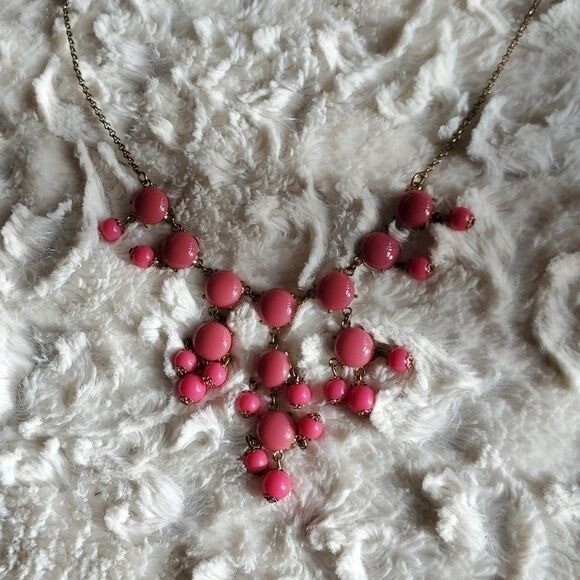 Statement Bubble BID Pink Necklace - image 3