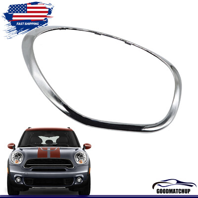For 2011-2016 Mini Cooper Countryman Headlight Lamp Bezel Trim Chrome Right Side