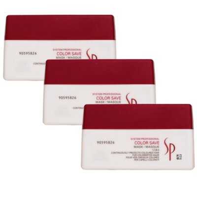 Wella SP Color Save Mask 3 x 200 ml Haarkur für gefärbtes Haar Set